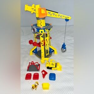 PAW Patrol Rubble & Crew Bark Yard Crane Tower - COMPLETE SET (Minus Kin. Sand)